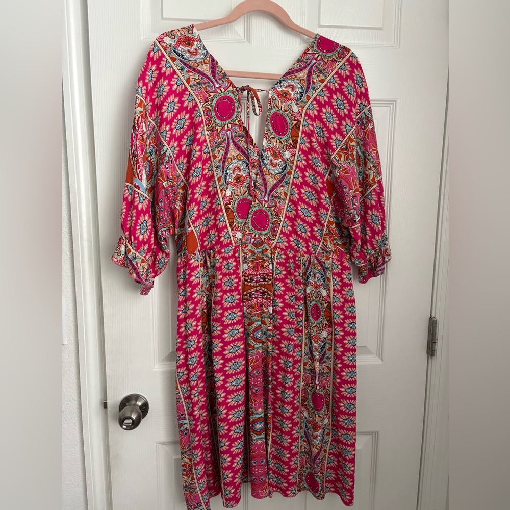 🌸TRIBAL PRINT FLORAL DRESS - Picture 3 of 6